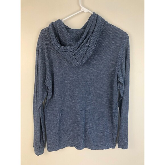 Denim And Flower Ricky Singh Women’s Size Small Blue Striped Hoodie "Have Faith" - Picture 6 of 9